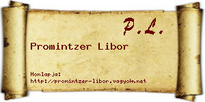 Promintzer Libor névjegykártya